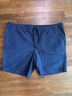 Goodfellow & Co Navy Elastic-Waist Cotton Canvas Shorts